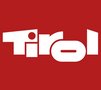 Weißes Tirol-Logo auf rotem Hintergrund